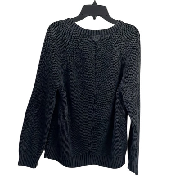 Marine Layer Women's Anthracite Ezra V-Neck Knit Sweater Size M - Picture 7 of 7